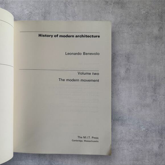 History of Modern Architecture by Leonardo Benevolo Volumes 1 & 2 - Picture 8 of 9